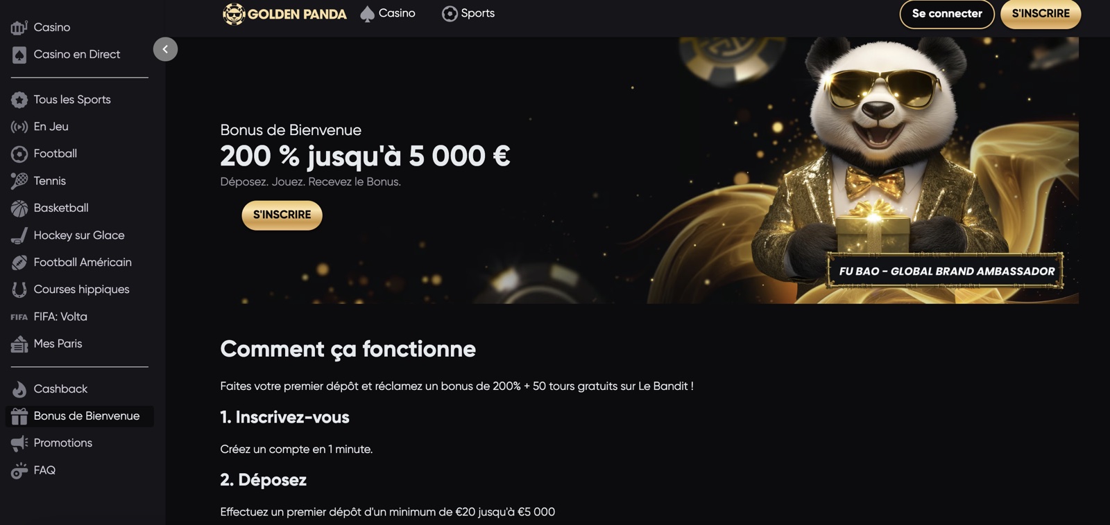 golden panda online casino