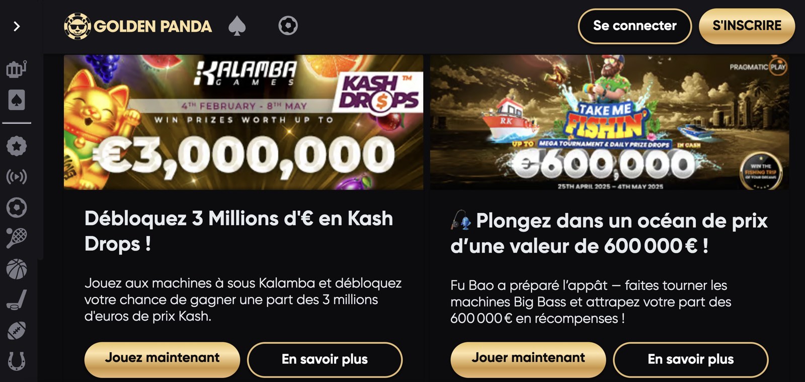 golden panda bonus